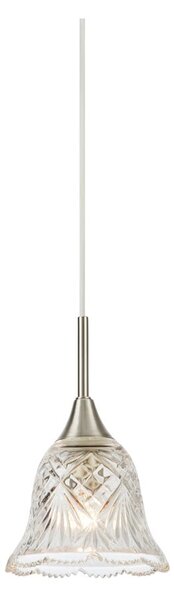 Lampa wisząca w kolorze srebra ze szklanym kloszem ø 13,5 cm Luna – Markslöjd