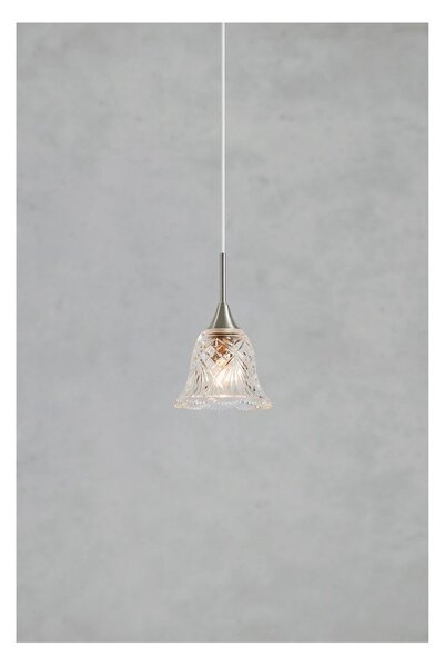 Lampa wisząca w kolorze srebra ze szklanym kloszem ø 13,5 cm Luna – Markslöjd