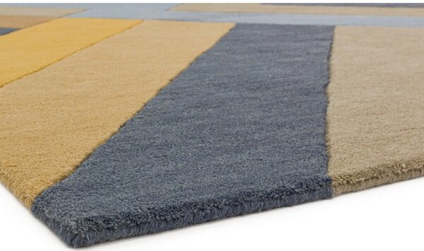 Szaro-żółty dywan Asiatic Carpets Big Zig, 160x230 cm