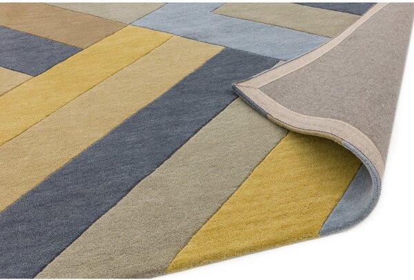 Szaro-żółty dywan Asiatic Carpets Big Zig, 160x230 cm