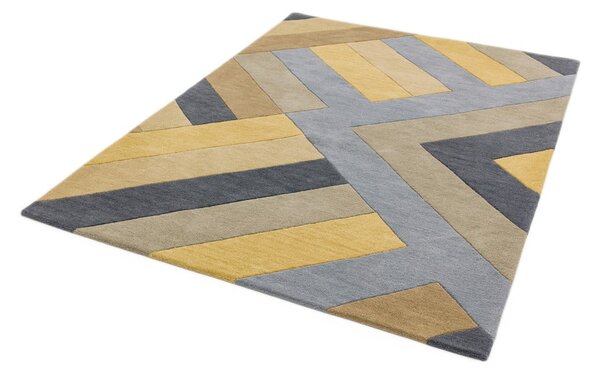 Szaro-żółty dywan Asiatic Carpets Big Zig, 160x230 cm