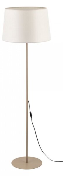 Lampa podłogowa TK Lighting MAJA Sabia/Ecru 148 cm – tkaninowy klosz, E27 LED, przytulne światło do salonu i sypialni