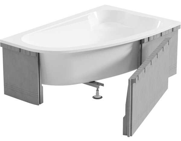Mexen X-ST obudowa styropianowa do wanny narożnej 240 cm, biała - 55022-00