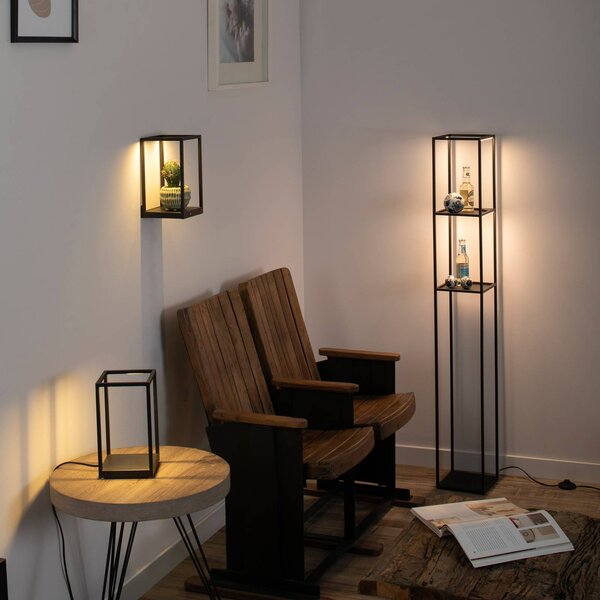 Paul Neuhaus Lampa stojąca LED Conni, możliwość ściemniania, czarny, salon / jadalnia, metal, nowoczesny
