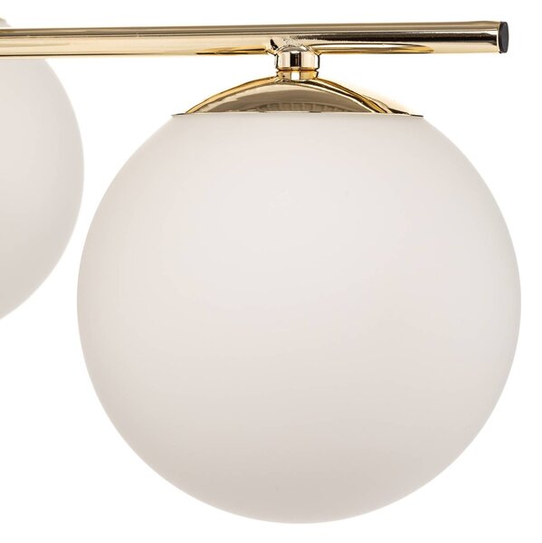 Lampa sufitowa Aurora Domiluce, możliwość ściemniania, mosiężny / złoty, salon / jadalnia, metal