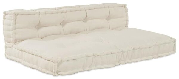 Modularna sofa kremowa z tkaniny - wszechstronny i komfortowy mebel do salonu