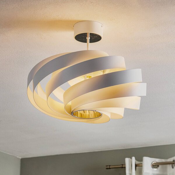 Lampa sufitowa Tori Euluna, możliwość ściemniania, biały / opal, salon / jadalnia, metal, nowoczesny