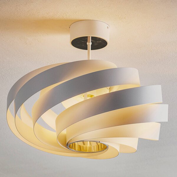 Lampa sufitowa Tori Euluna, możliwość ściemniania, biały / opal, salon / jadalnia, metal, nowoczesny