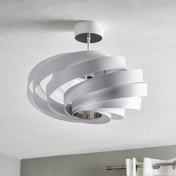 Lampa sufitowa Tori Euluna, możliwość ściemniania, biały / opal, salon / jadalnia, metal, nowoczesny