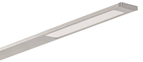 Fabas Luce Lampa stołowa LED Wasp, możliwość ściemniania, aluminiowy / szary / cynkowy, biuro, aluminium, nowoczesny