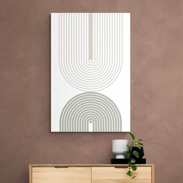 Obraz minimalistyczne tęcze Mid-Century