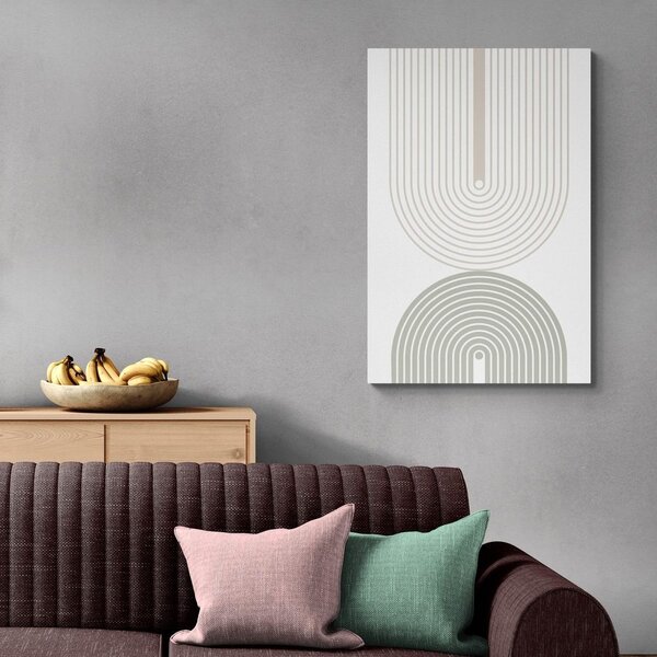 Obraz minimalistyczne tęcze Mid-Century