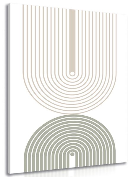 Obraz minimalistyczne tęcze Mid-Century