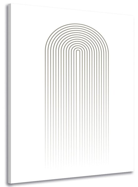 Obraz minimalistyczna tęcza Mid-Century