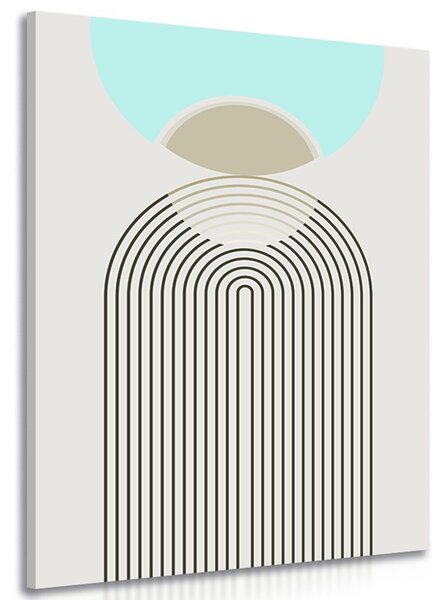 Obraz tęcza przyszłości Mid-Century