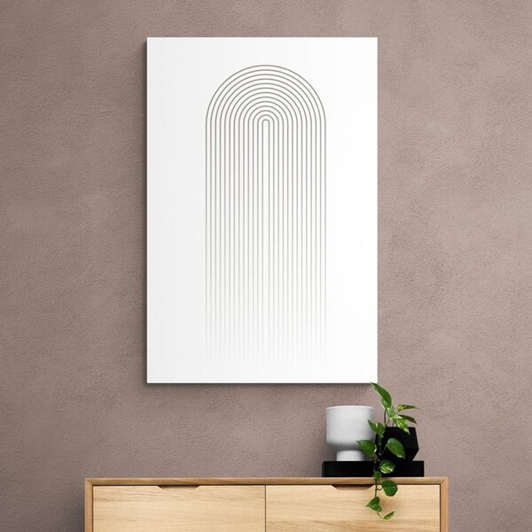Obraz minimalistyczna tęcza Mid-Century