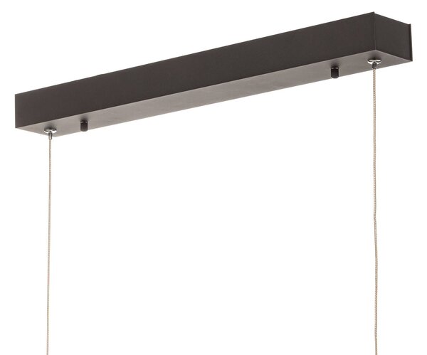 PURE Lampa wisząca Lume, możliwość ściemniania, czarny, salon / jadalnia, aluminium, nowoczesny