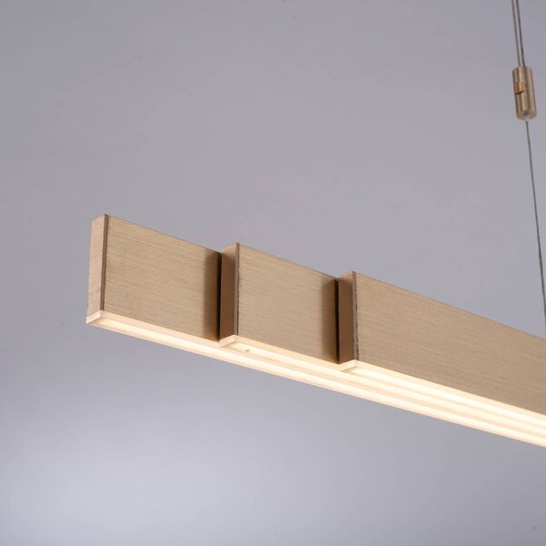 PURE Lampa wisząca Pure Moto, możliwość ściemniania, mosiężny / złoty, salon / jadalnia, metal, nowoczesny