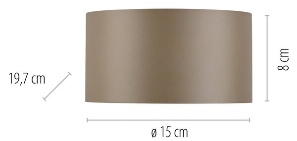 PURE Kinkiet LED Clipse, możliwość ściemniania, brązowy / mosiężny, salon / jadalnia, aluminium, nowoczesny