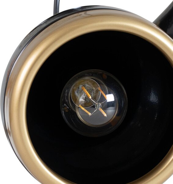 Lampa wisząca Yildo Opviq, możliwość ściemniania, czarny, salon / jadalnia, metal, nowoczesny
