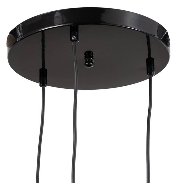 Lampa wisząca Yildo Opviq, możliwość ściemniania, czarny, salon / jadalnia, metal, nowoczesny