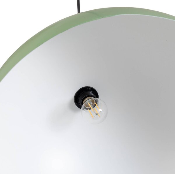 Lampa wisząca Kure Opviq, możliwość ściemniania, zielony, kuchnia, metal, nowoczesny