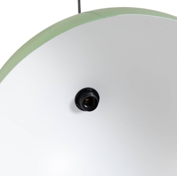 Lampa wisząca Kure Opviq, możliwość ściemniania, zielony, kuchnia, metal, nowoczesny