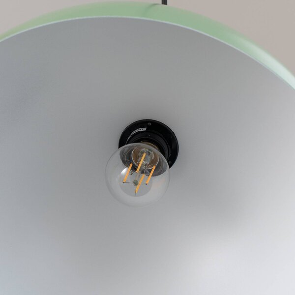 Lampa wisząca Kure Opviq, możliwość ściemniania, zielony, kuchnia, metal, nowoczesny