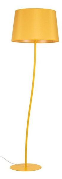 Lampa podłogowa TK Lighting NICOLA Yellow 6645 – metal, abażur 44 cm, E27 LED, 150 cm do salonu i sypialni