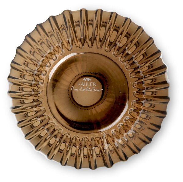 Brązowy szklany wazon Kähler Design Hammershøi, wys. 14 cm
