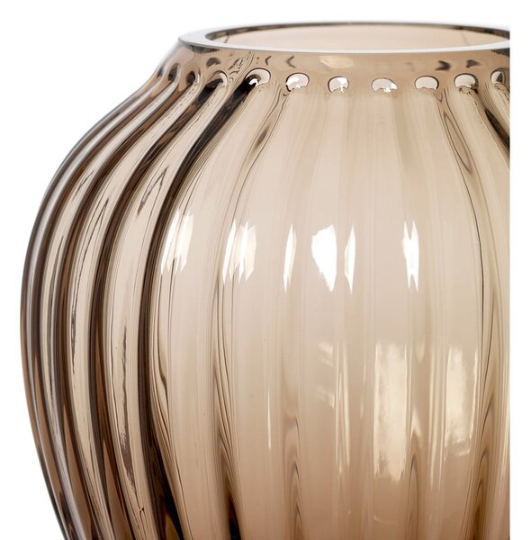 Brązowy szklany wazon Kähler Design Hammershøi, wys. 14 cm