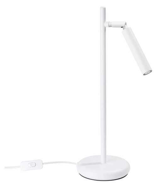 Biała lampa stołowa (wysokość 43 cm) Fideus – Sollux