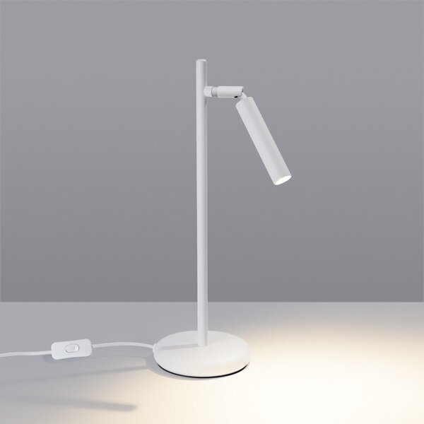 Biała lampa stołowa (wysokość 43 cm) Fideus – Sollux