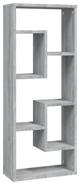 Półka ścienna, szary dąb sonoma, 36x16x90 cm