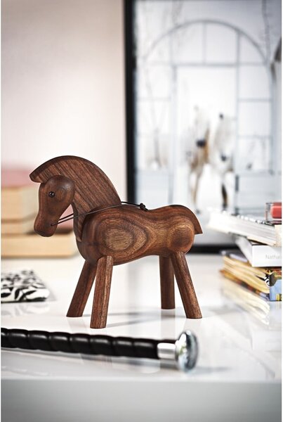 Figurka z litego drewna orzechowego Kay Bojesen Denmark Horse