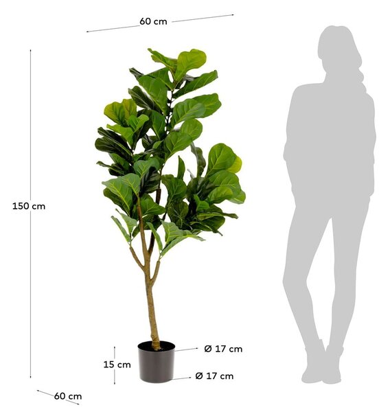 Sztuczny fikus (wysokość 150 cm) Lyrata – Kave Home