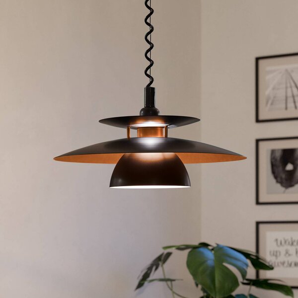 EGLO Lampa wisząca Brenda, możliwość ściemniania, czarny, salon / jadalnia, metal, nowoczesny