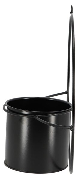 Czarny regulowany kwietnik z doniczką Esschert Design Planter