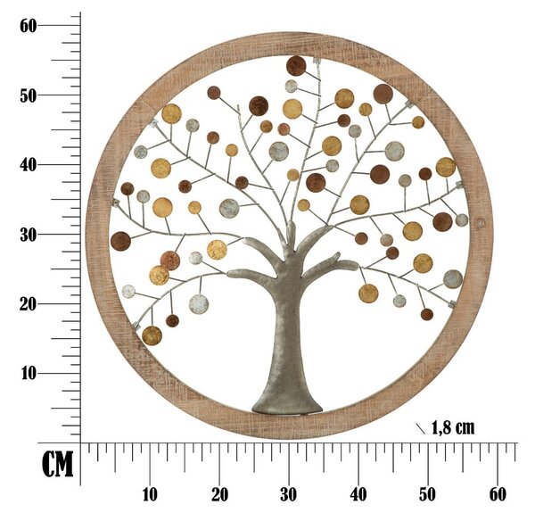 Dekoracja ścienna Mauro Ferretti Alberto, ø 61 cm