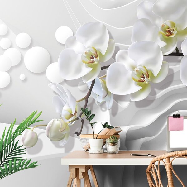 Tapeta orchidea na abstrakcyjnym tle