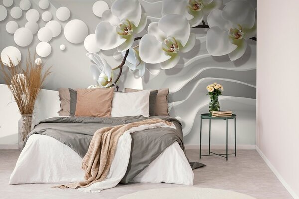 Tapeta orchidea na abstrakcyjnym tle