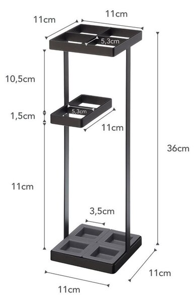Czarny parasolnik YAMAZAKI Tower