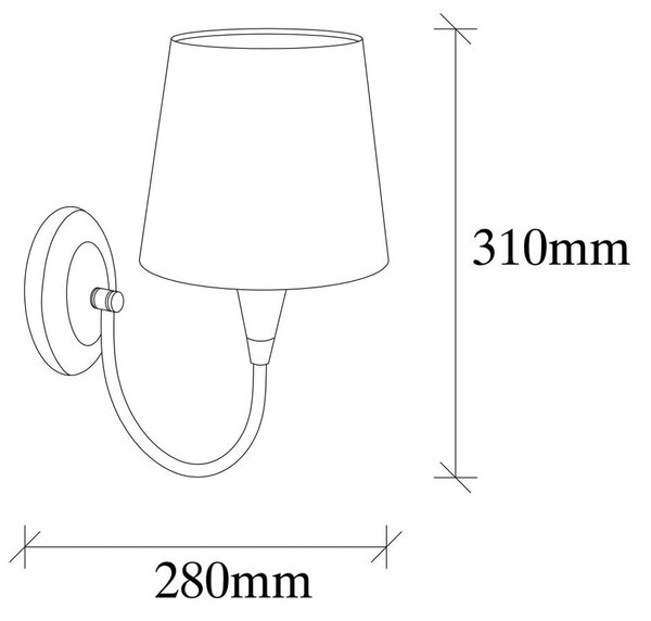 Beżowy/w kolorze złota kinkiet Patrick – Opviq lights