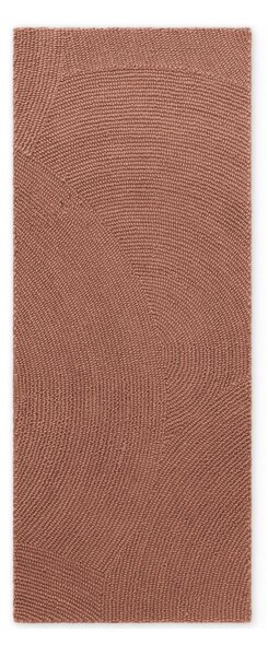 Wełniany chodnik tkany ręcznie w kolorze terakoty 80x200 cm Calmio – Hanse Home