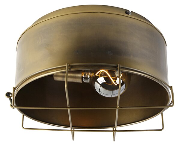 Industriële plafondlamp brons 35 cm - Barril Oswietlenie wewnetrzne