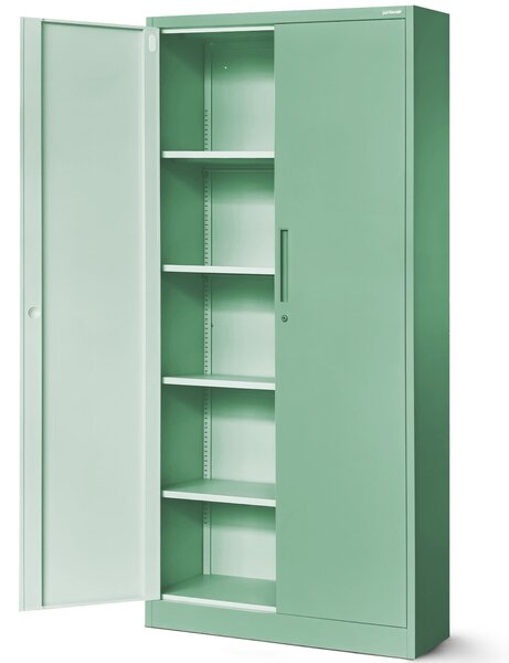 Szafa biurowa Fresh Style Jan H 90x40x195 cm pastelowy zielony