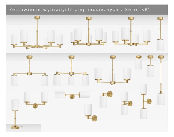 Prosty złoty żyrandol KR-S2