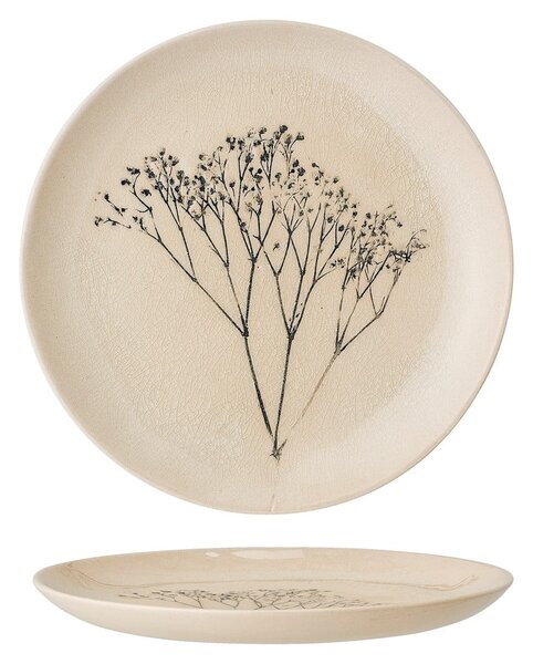 Brązowy kamionkowy talerz deserowy ø 22 cm Bea – Bloomingville