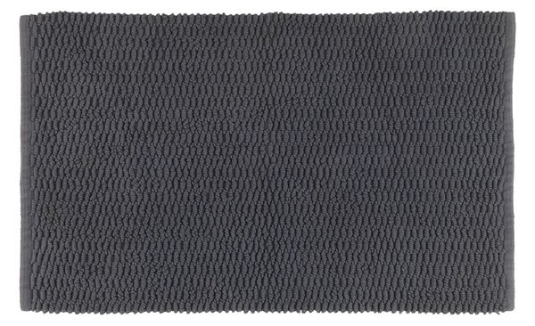 Ciemnoszary bawełniany dywanik łazienkowy Wenko Mona, 50x80 cm
