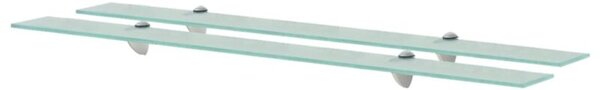 Półki szklane, 2 szt., 100 x 20 cm, 8 mm